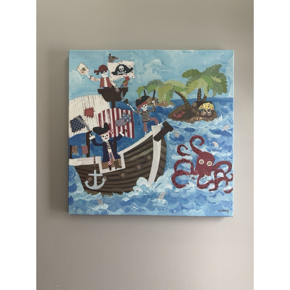 Oopsy Daisy Too Pirates Canvas Wall Art Kids Room Nautical‎ By Winborg Sisters
